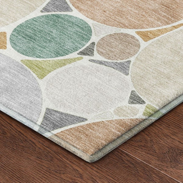Addison Rugs Mayfield Premium Machine Washable Abstract AMF2516 Beige 3 ...