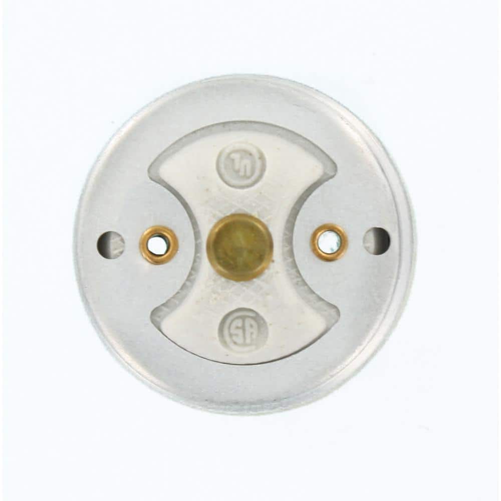 Leviton White Porcelain and Aluminum Socket Adapter