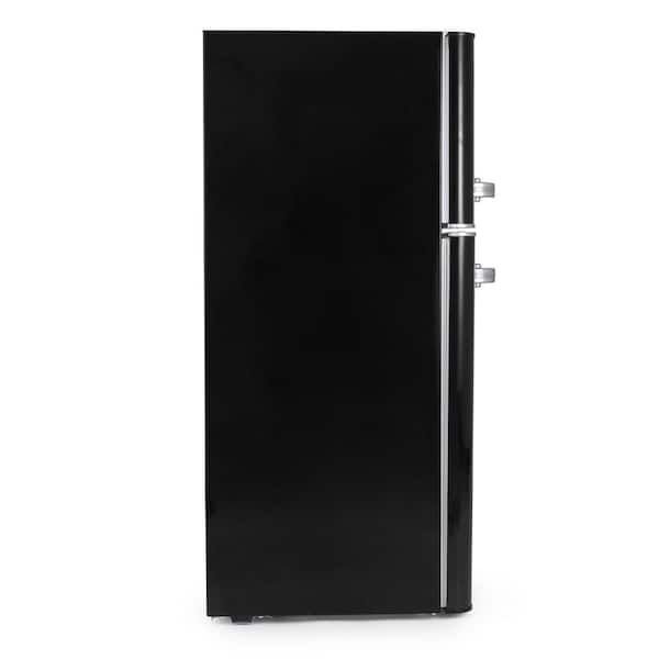 4.5 cu. ft. Retro Mini Fridge in Black with True Freezer Compartment