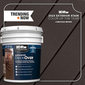 5 gal. #SC-104 Cordovan Brown Textured Solid Color Exterior Wood and Concrete Coating