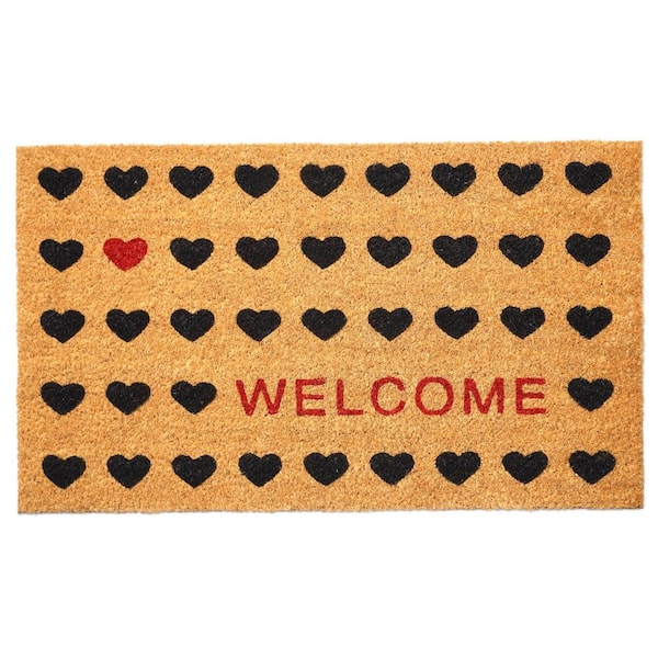 Grinch 2-ft x 3-ft Natural Coir Rectangular Indoor or Outdoor Decorative  Welcome Door Mat in the Mats department at