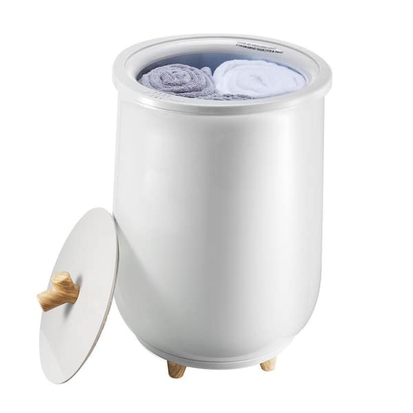 Towel Warmer Bucket, 20L Auto Off, Fits up to Two 40 x 70 in. Oversized Towels, 4-Timer Gray Electric Plug-ln Single