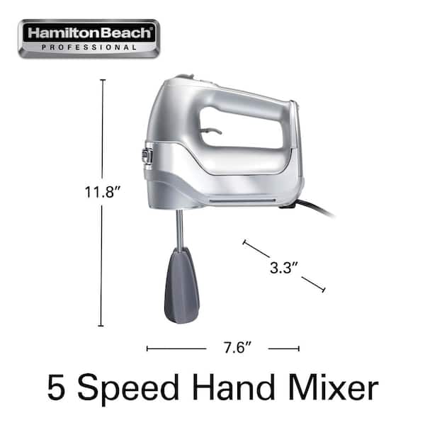 Hamilton Beach 6-Speed White Hand Mixer with Easy Clean Beaters
