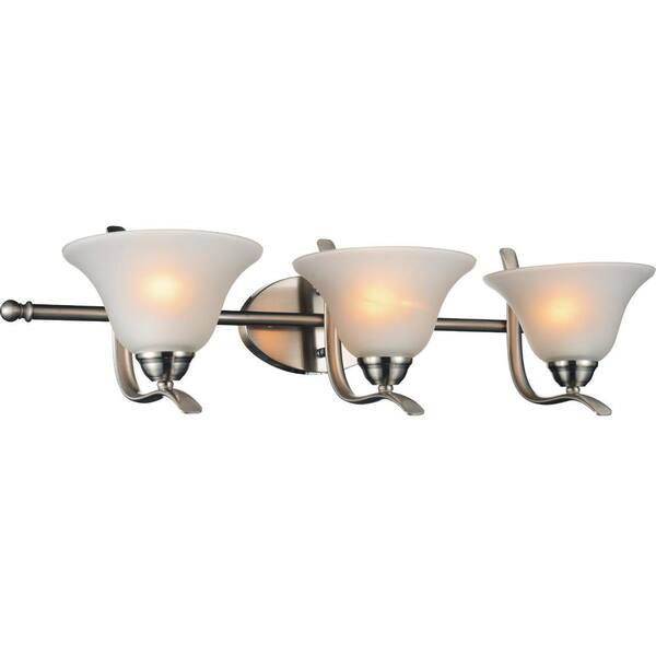 CWI Lighting Cosmo 3-Light Satin Nickel Sconce