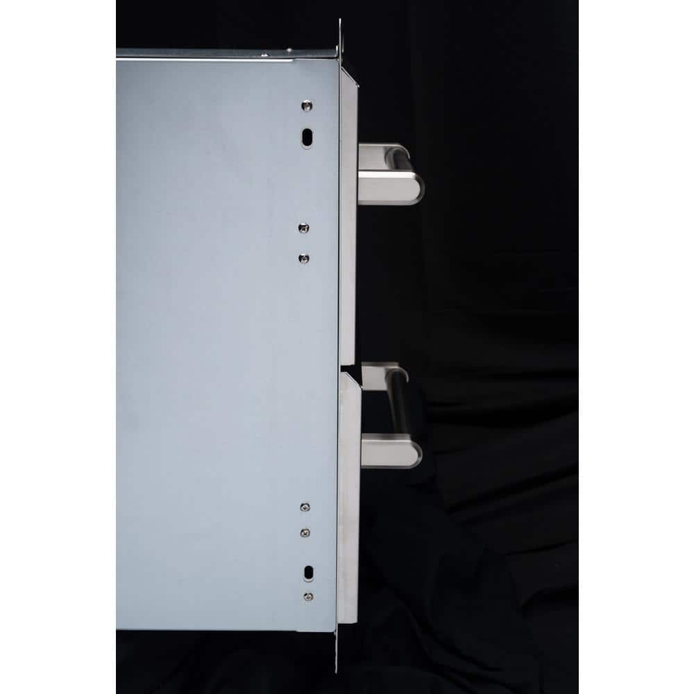 Stainless Steel Vertical Double Drawer Outdoor Kitchen Unit