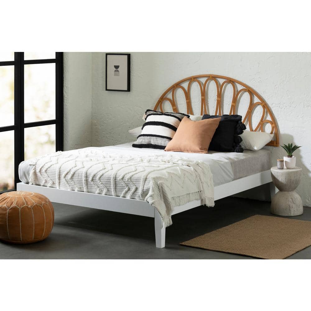 Natural Rattan Bohemian Full/Queen Panel Headboard