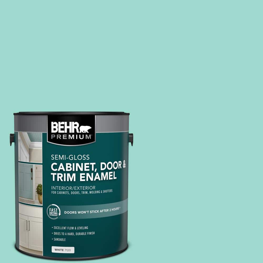 1 gal. #P440-3 Fish Pond Semi-Gloss Enamel Interior/Exterior Cabinet, Door & Trim Paint price history on PriceWatchPro