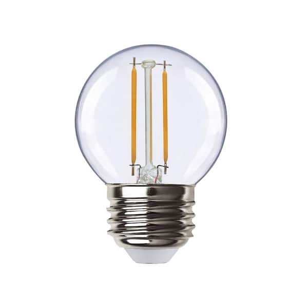 EcoSmart 25-Watt Equivalent G16.5 Dimmable ENERGY STAR CEC LED Filament Light Bulb Soft White (3-Pack)