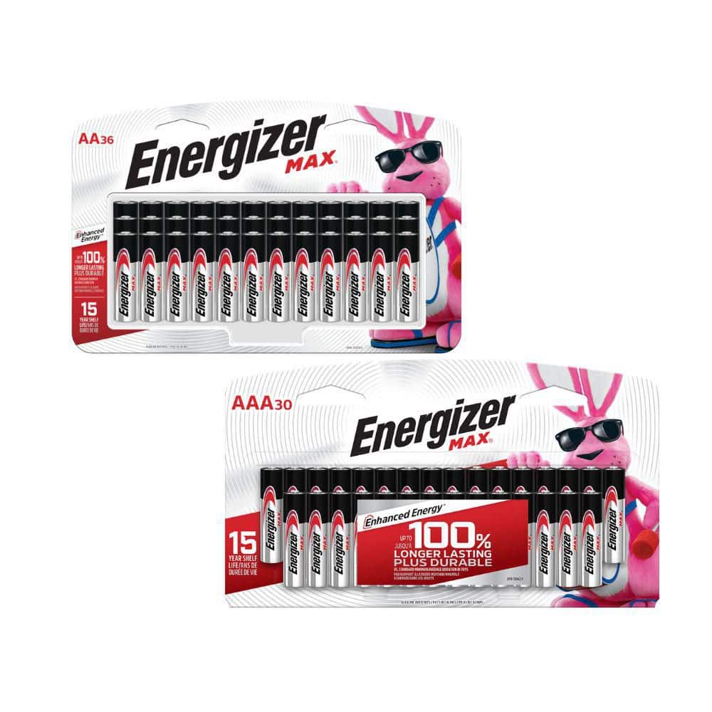 Energizer MAX Battery Bundle with AA (36-Pack) and AAA (30-Pack