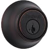Kwikset 660 Venetian Bronze Single Cylinder Deadbolt featuring SmartKey Security and Microban Technology T66011PSMTCPK6V