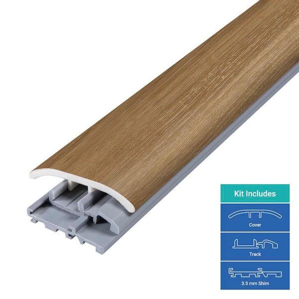 Sundance 0.31 in. T x 2 in. W x 78.7 in. L Vinyl 4-in-1 Molding