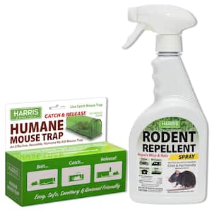 Catch and Release Humane Mouse Trap and Rodent Repellent Spray Value Pack