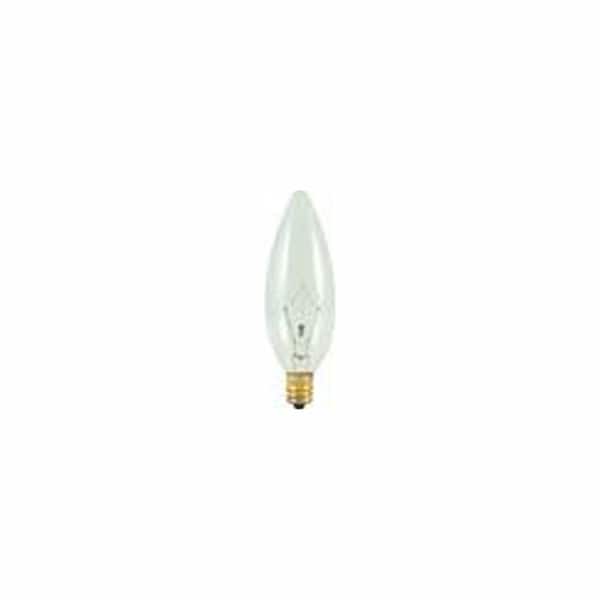 Bulbrite 40-Watt Warm White Light B10 (E12) Candelabra Screw Base, Dimmable Clear Incandescent Light Bulb, 2700K(50-Pack)