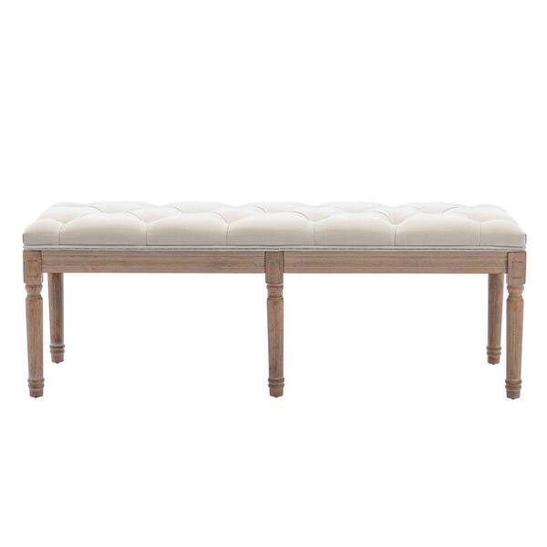 tufted french bench