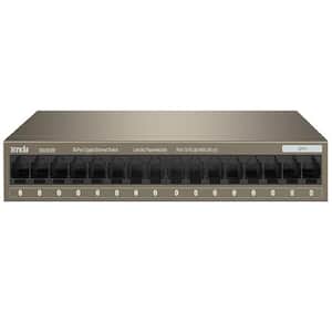 16-Port Ethernet Switch, Unmanaged Network Switch Hub, Traffic Optimization, Plug and Play, Fan-Less Metal Design