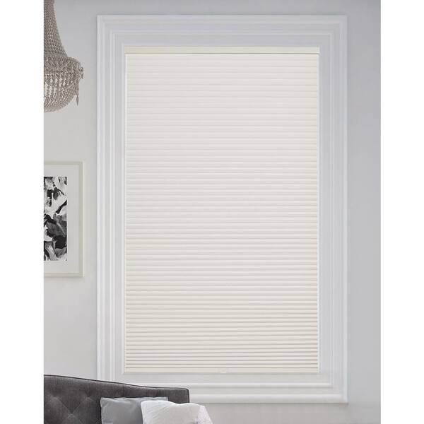 BlindsAvenue White Dove Cordless Blackout Cellular Honeycomb Shade, 9/16 in. Single Cell, 19.5 in. W x 72 in. H