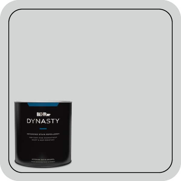BEHR DYNASTY 1 qt. #N450-1 Evaporation Satin Enamel Stain-Blocking Interior Paint and Primer