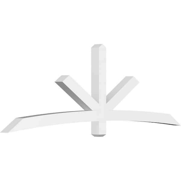 Ekena Millwork Alberta 96 in. W x 32 in. H x 4 in. D Signature Polyurethane Bracket