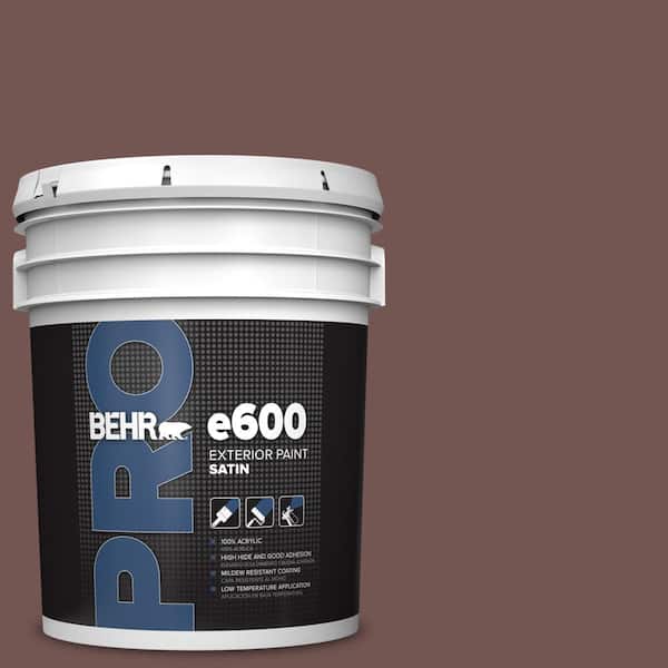 BEHR PRO 5 gal. #MQ1-53 Rosy Sandstone Satin Exterior Paint