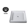 Westbrass 36 in. L x 36 in. W Single Threshold Alcove Shower Pan Base ...