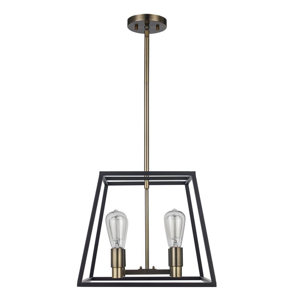 Adams 15'' Rubbed Oil Bronze Glass LED Pendant Light