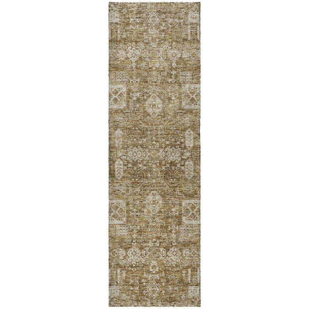 Dream Shag Premium Machine Washable Abstract ADS637 Brown 2 ft. x 7 ft. Runner Rug price history on PriceWatchPro