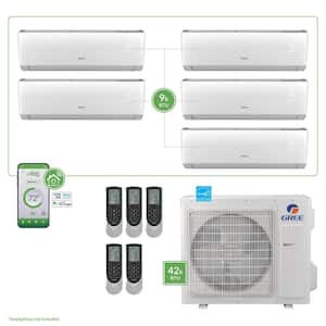 Gen3 Smart Home 5-Zone 38,999 BTU 3.5 Ton Ductless Mini Split Air Conditioner with Heat, Inverter, Remote - 230-Volt