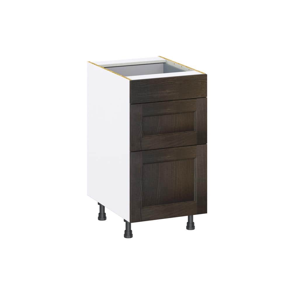 Georgetown 18 in. W x 24 in. D x 34.5 in. H Assembled Drawer Base Kitchen Cabinet in Chestnut with 3-Drawers price history on PriceWatchPro
