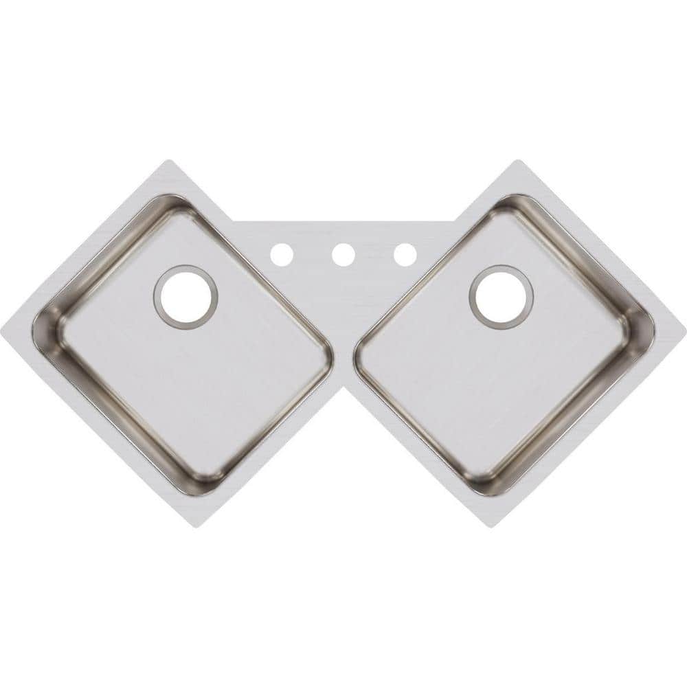 Lustertone Classic 32 in. Undermount Double Bowl 18-Gauge Stainless Steel Kitchen Sink Only price history on PriceWatchPro