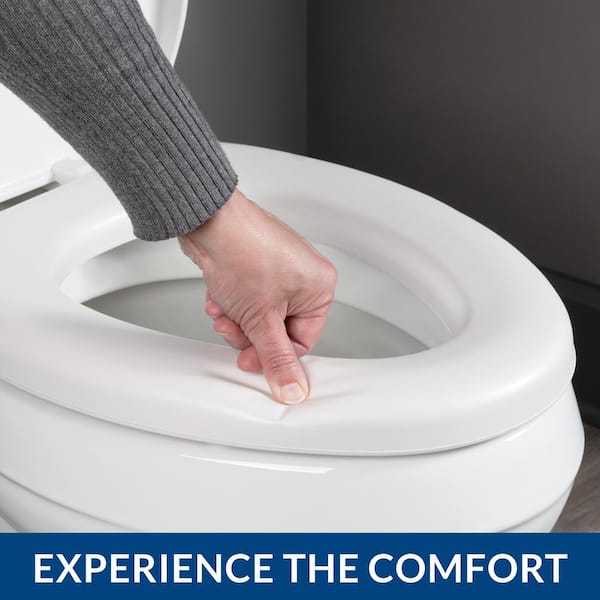 BEMIS Elongated Comfort Cushion Antimicrobial with Plastic Lid and