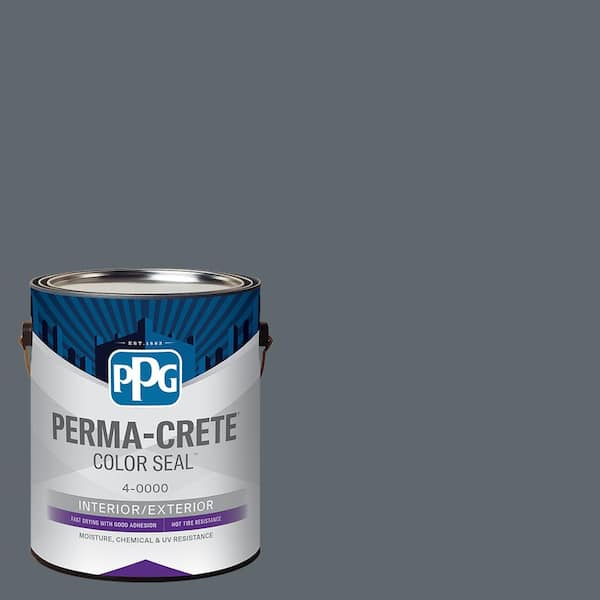 Perma-Crete Color Seal 1 gal. PPG1038-6 Lava Gray Satin Interior/Exterior Concrete Stain