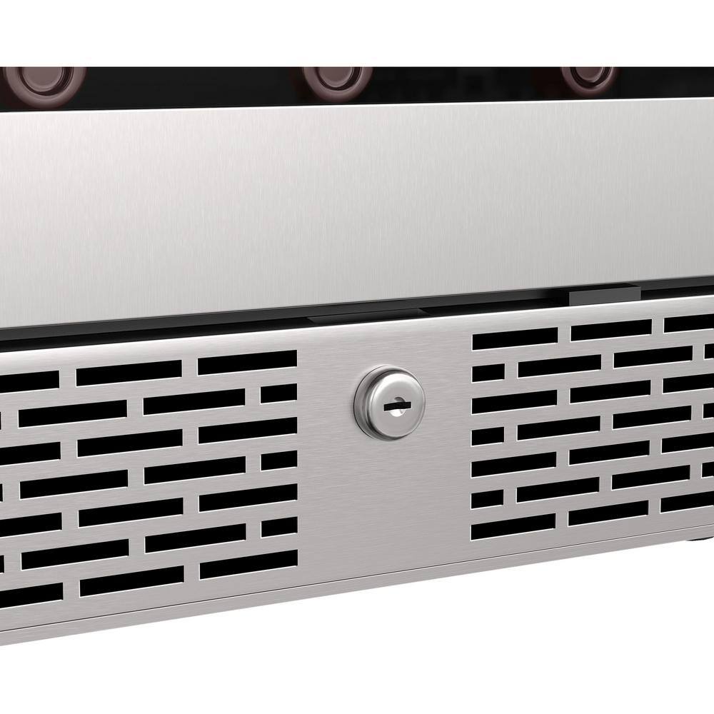 Stainless Steel 53-Bottle Single Zone Wine Refrigerator