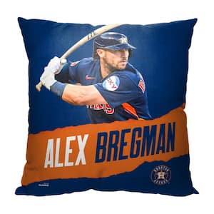 MLB Astros 23 Alex Bregman Printed Polyester Throw Pillow 18 X 18