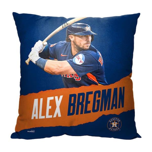 THE NORTHWEST GROUP MLB Astros 23 Alex Bregman Printed Polyester Throw Pillow 18 X 18