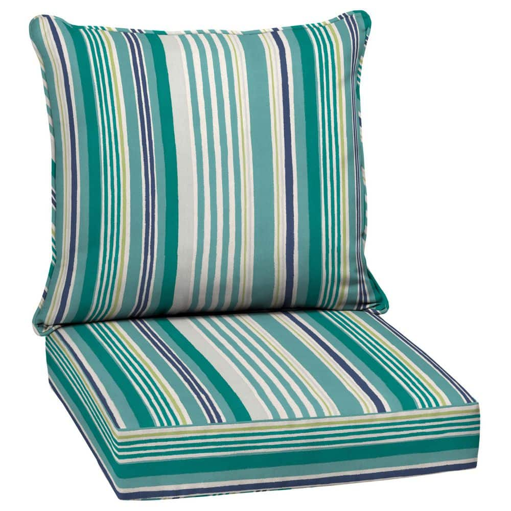 Sunnydaze Outdoor Modern Luxury Replacement Basket Chair Cushion - Blue