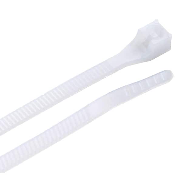 Commercial Electric 11 in. Natural Nylon Cable Ties (100-Pack)