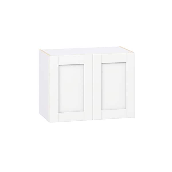 Milton 27 in. W x 14 in. D x 20 in. H Assembled Shaker Wall Bridge Kitchen Cabinet in Bright White