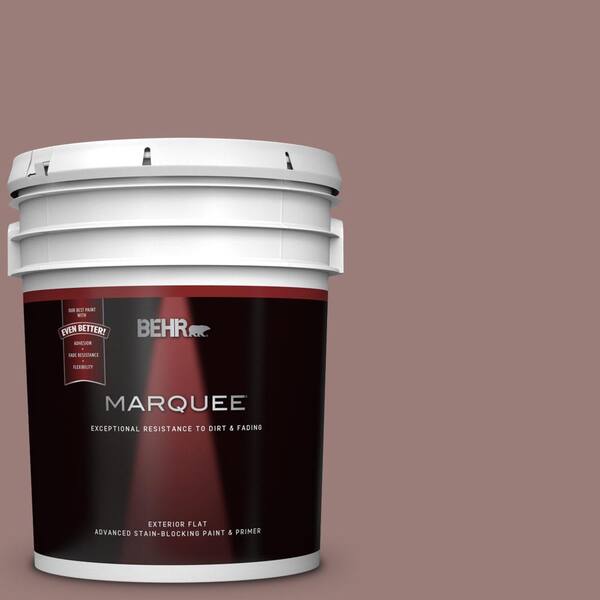 BEHR MARQUEE 5 gal. #UL130-19 Cafe Ole Flat Exterior Paint and Primer in One