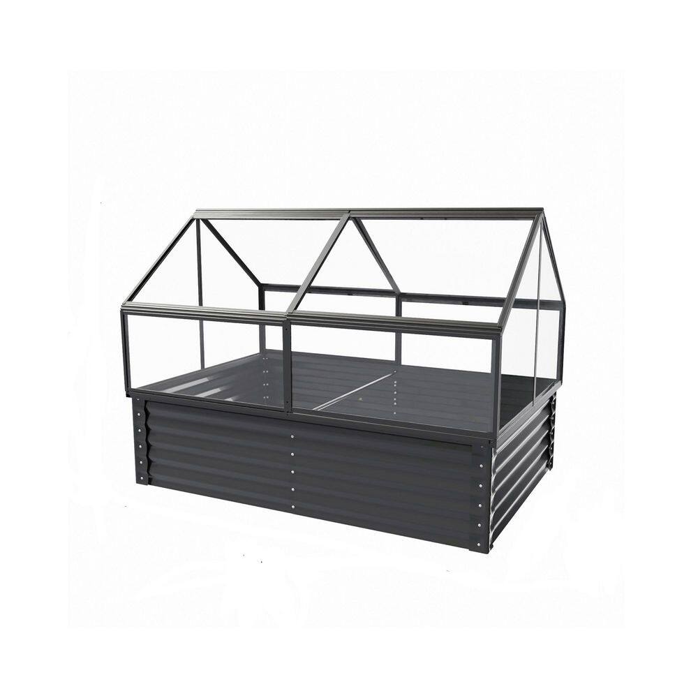 Black Large Metal Raised Garden Bed (68.7 in. x 45 in. x 51. 5 in.) price history on PriceWatchPro