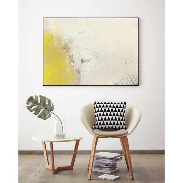 Unbranded 24 in. x 32 in. "Yellow Lux I" by Sue Jachimiec Framed Wall Art