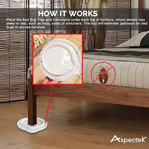 Dual-Well Insect Interceptor Detection Monitor Trap, Bed Bug Trap (ClimbUp)  (Pack of 8)