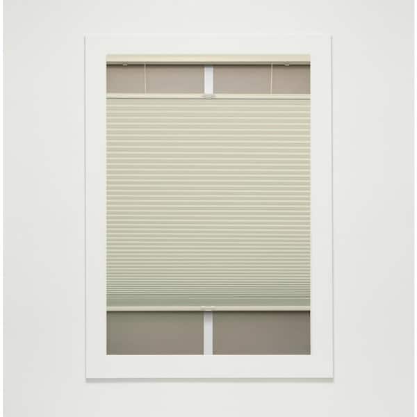 Perfect Lift Window Treatment Alabaster Cordless Top-Down Bottom-Up Blackout Eco Polyester Cellular Shades - 22.5 in. W x 72 in. L