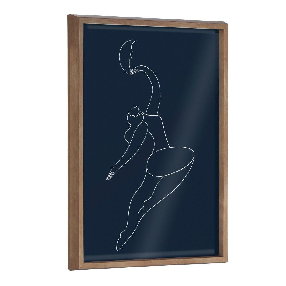 "Blake ""And Sometimes When you Fall You Fly Blue"" by Maggie Stephenson Framed Glass Art Print 24 in. x 18 in." price history on PriceWatchPro