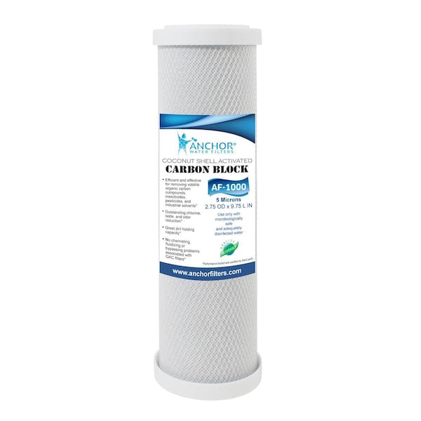 ANCHOR WATER FILTERS Carbon Block Replacement Filter Cartridge for Countertop Water Filtration Systems