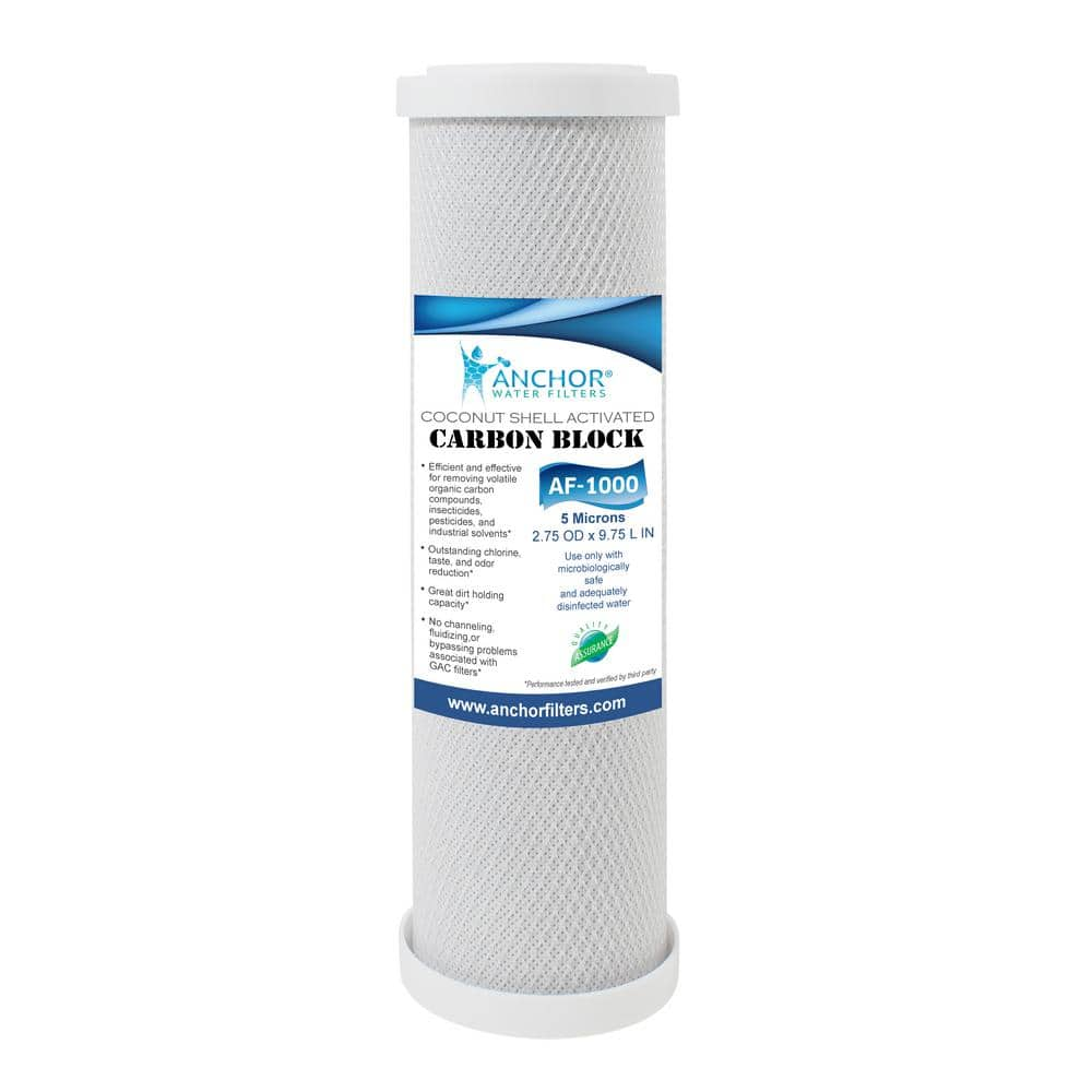 ANCHOR WATER FILTERS Carbon Block Replacement Filter Cartridge for Countertop Water Filtration Systems