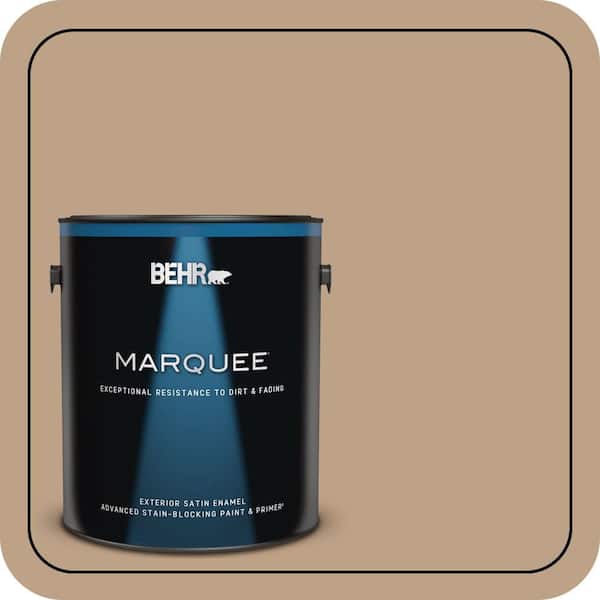 BEHR MARQUEE 1 gal. #PPU4-05 Basketry Satin Enamel Exterior Paint & Primer