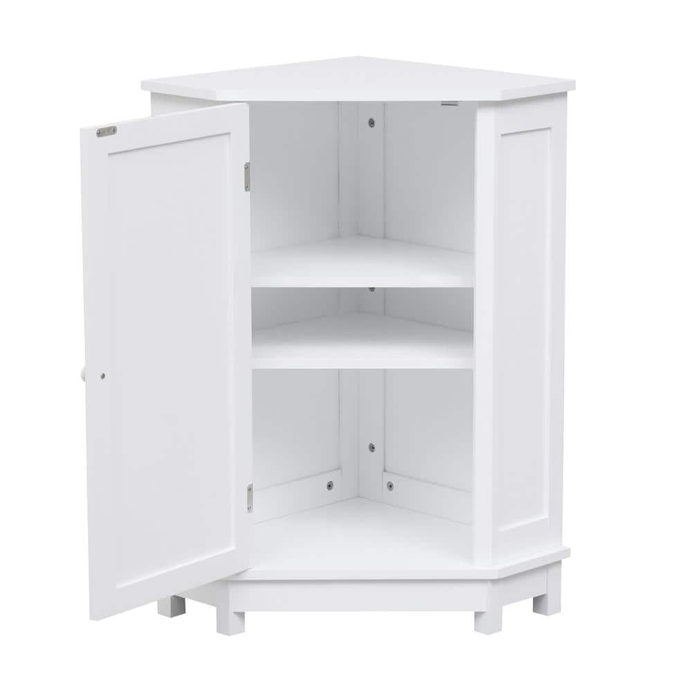 17.5 in. W x 17.5 in. D x 31.4 in. H Bathroom White Linen Cabinet price history on PriceWatchPro