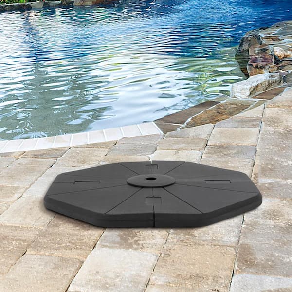 Crestlive Products 119 lbs. HDPE Patio Umbrella Base in Black
