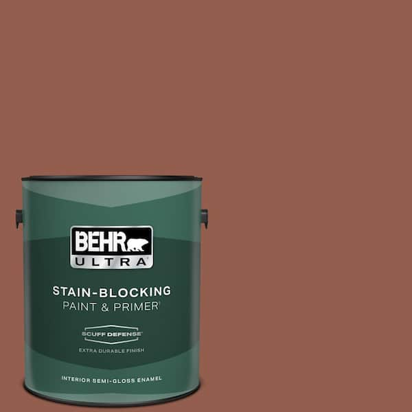 BEHR ULTRA 1 gal. #200F-6 Sequoia Grove Extra Durable Semi-Gloss Enamel Interior Paint & Primer