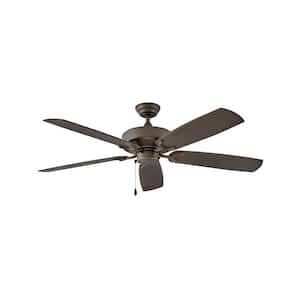 Oasis 60 in. Indoor/Outdoor Metallic Matte Bronze Ceiling Fan Pull Chain